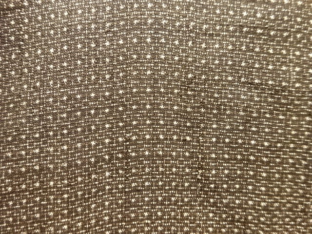 JAPANESE KIMONO / ANTIQUE MENS KIMONO / SILK / DORO OSHIMA TSUMUGI